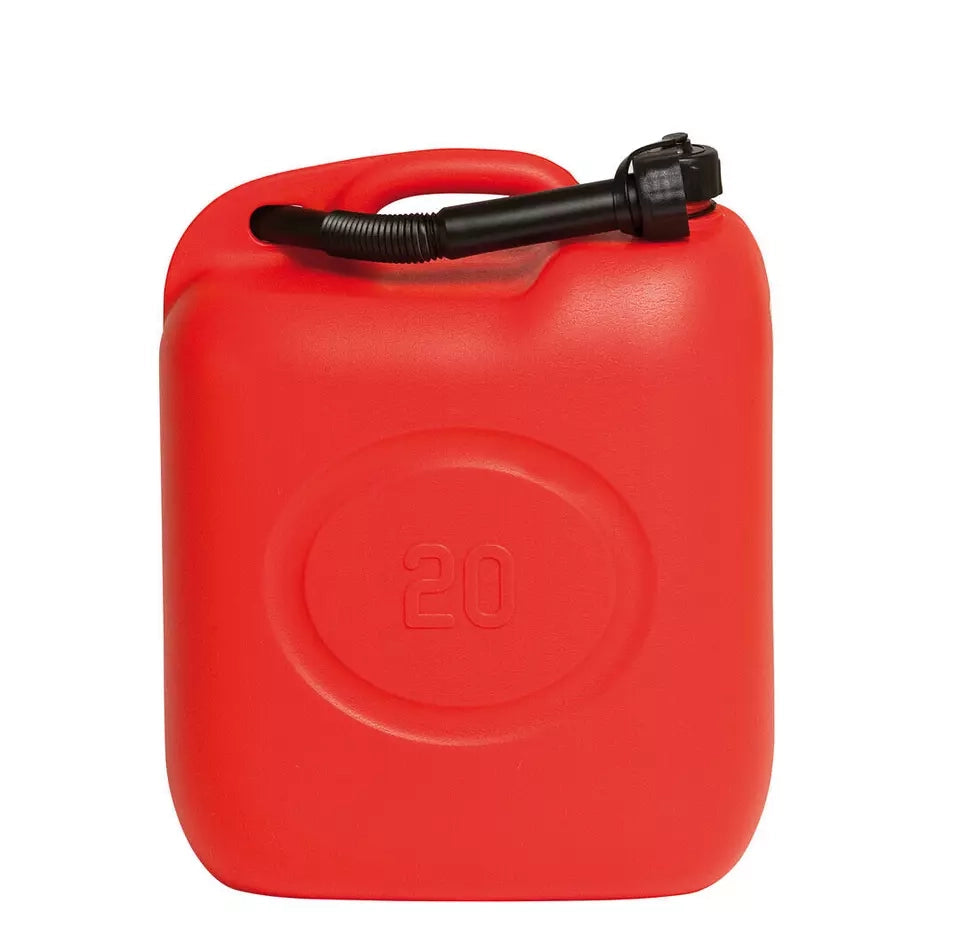 Tanica Benzina 20 Litri LT Omologata per Carburante Gasolio Bidone con beccuccio