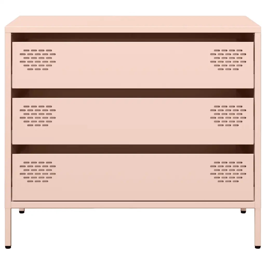 vidaXL Credenza Rosa 68x39x58,5 cm in Acciaio Laminato a Freddo