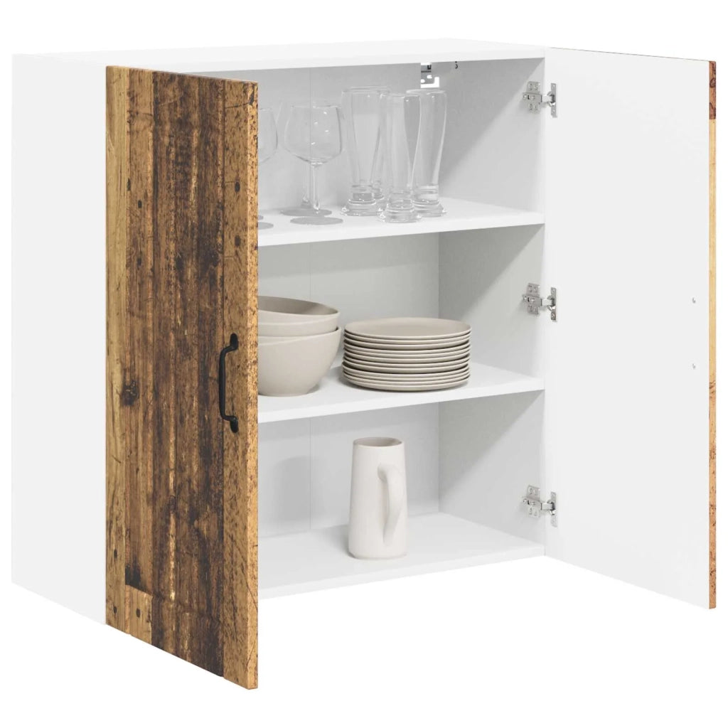 Armadietto a muro LUCCA Legno antico 80 x 31 x 80 cm