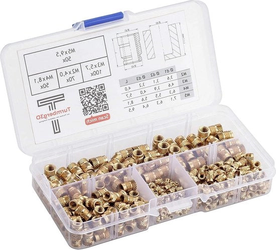 Set di viti a dado assortito M2 M3 M4 M5 70 100 50 50 pezzi Scatola di assortimento