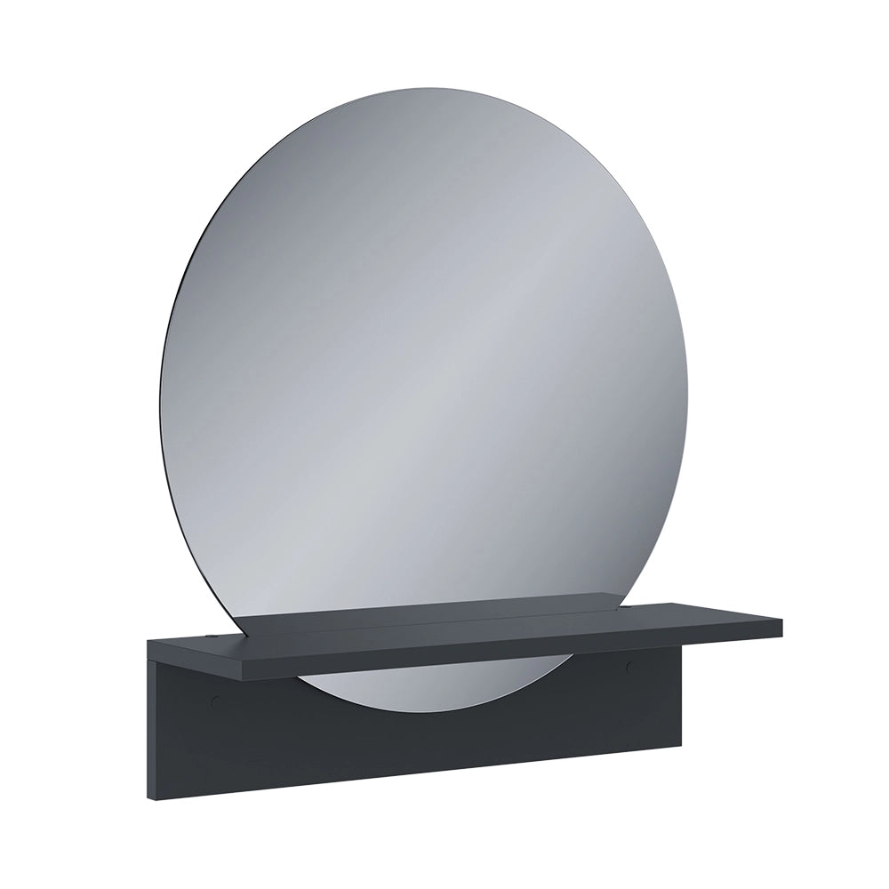 Vicco Specchio bagno Nero 50 x 54.5 cm con ripiano