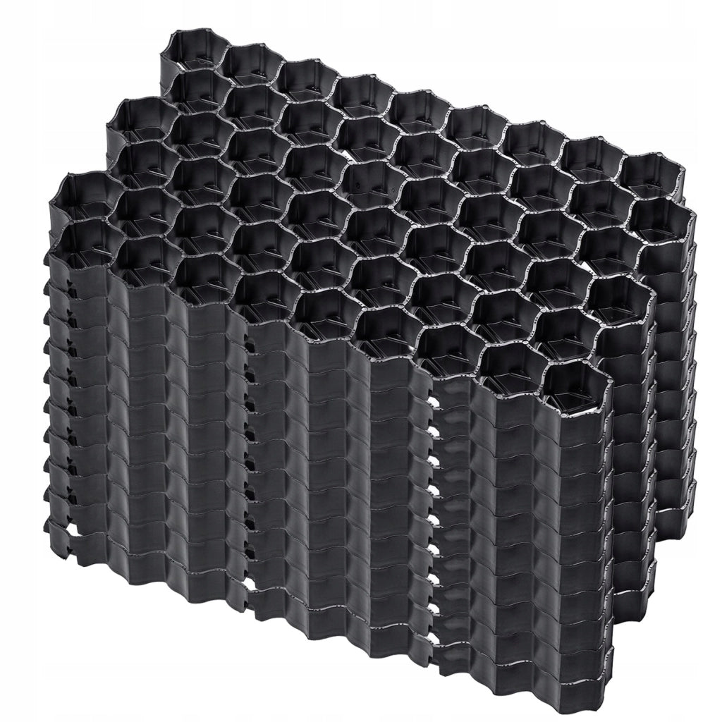 Griglia per prato KADAX Geogrid 60x40x4 cm 10 pezzi Giardino 590 Ton/M2