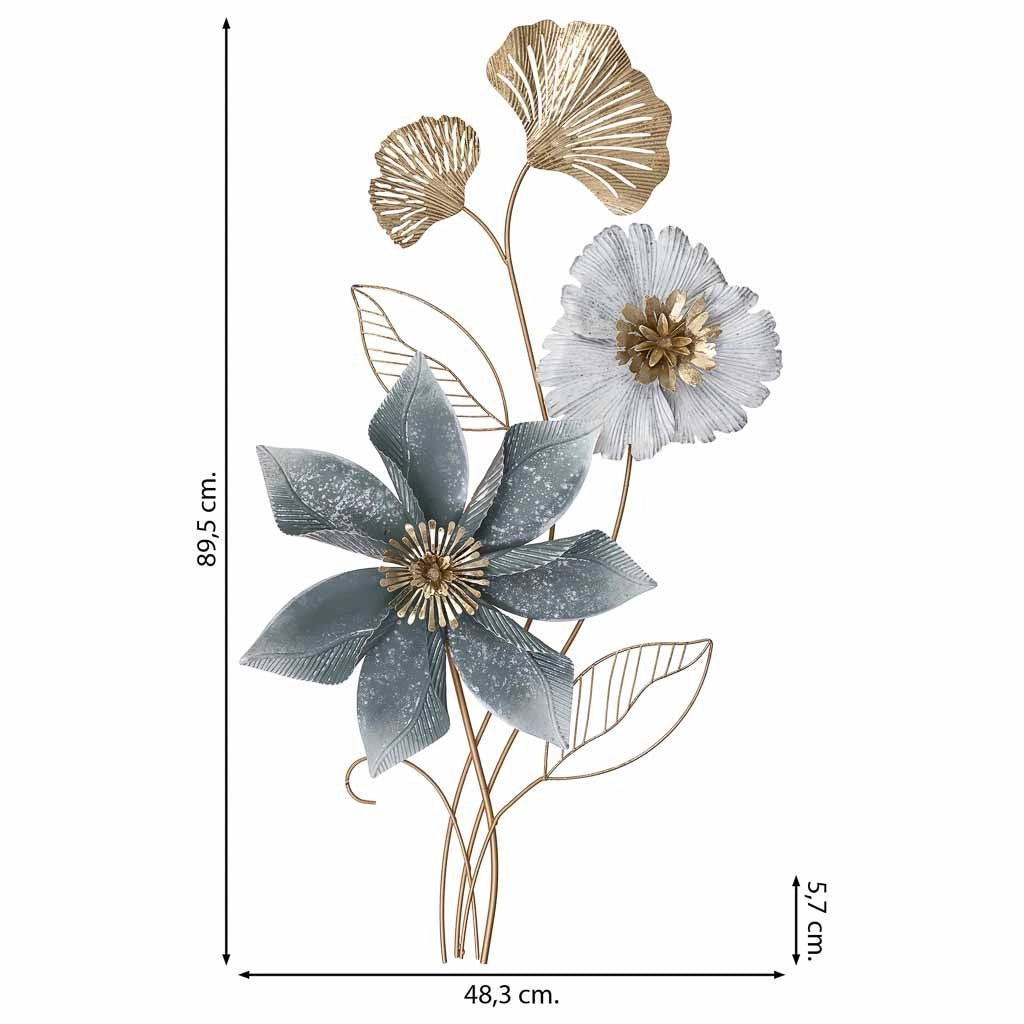 Carta da parati decorativa in metallo 48,3x89,5x5,7