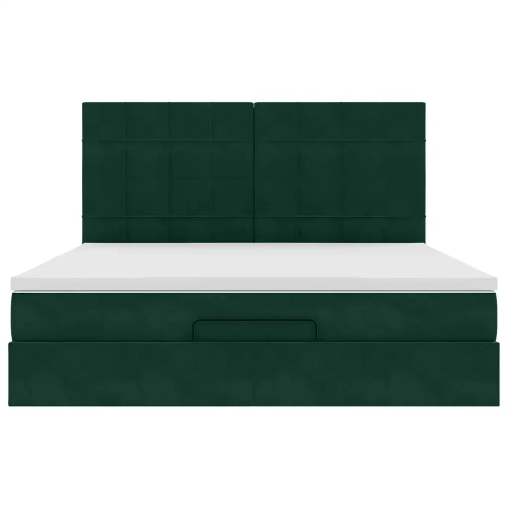 Struttura Letto Pouf con Materassi 160x200 cm Velluto 3314333
