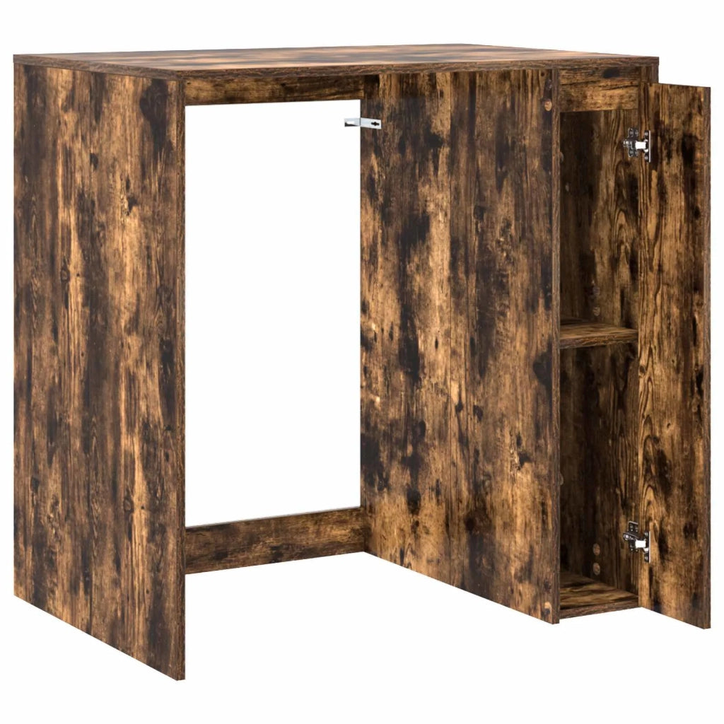 Mobiletto per lavatrice con porta Rovere fumé 87 x 60 x 89 cm