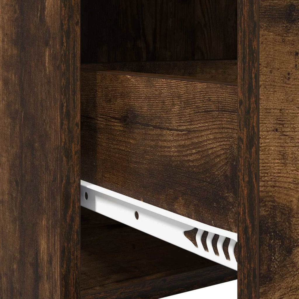 Credenza Rovere Fumo 75 x 36 x 80 cm Legno ingegnerizzato 8011119