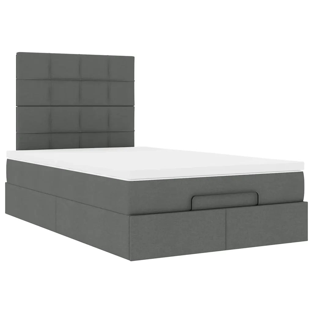 Struttura Letto Pouf con Materasso 80x200 cm in Tessuto 3313141