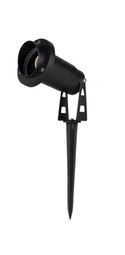 Faretto da Giardino con Picchetto, IP65, Attacco GU10, Alluminio Resistente, Max 35W, Installazione Esterna, Impermeabile Senza Lampadina Color: Nero