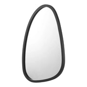 Specchio da parete asimmetrico 62 x 50 cm nero opaco 03_0007905