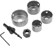 Set di Copri Drillo in Acciaio di Carbonio per Lavorazione del Legno - Copri Drillo per Lavorazione del Legno con Fori a 32 38 44 54mm - Utilizzato per Lavorazione del Legno