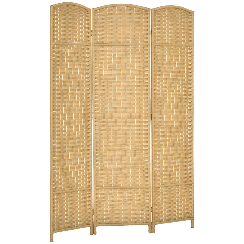 Paravento Pieghevole 3 Ante ¨C Zephmum ¨C Legno 135x180 cm