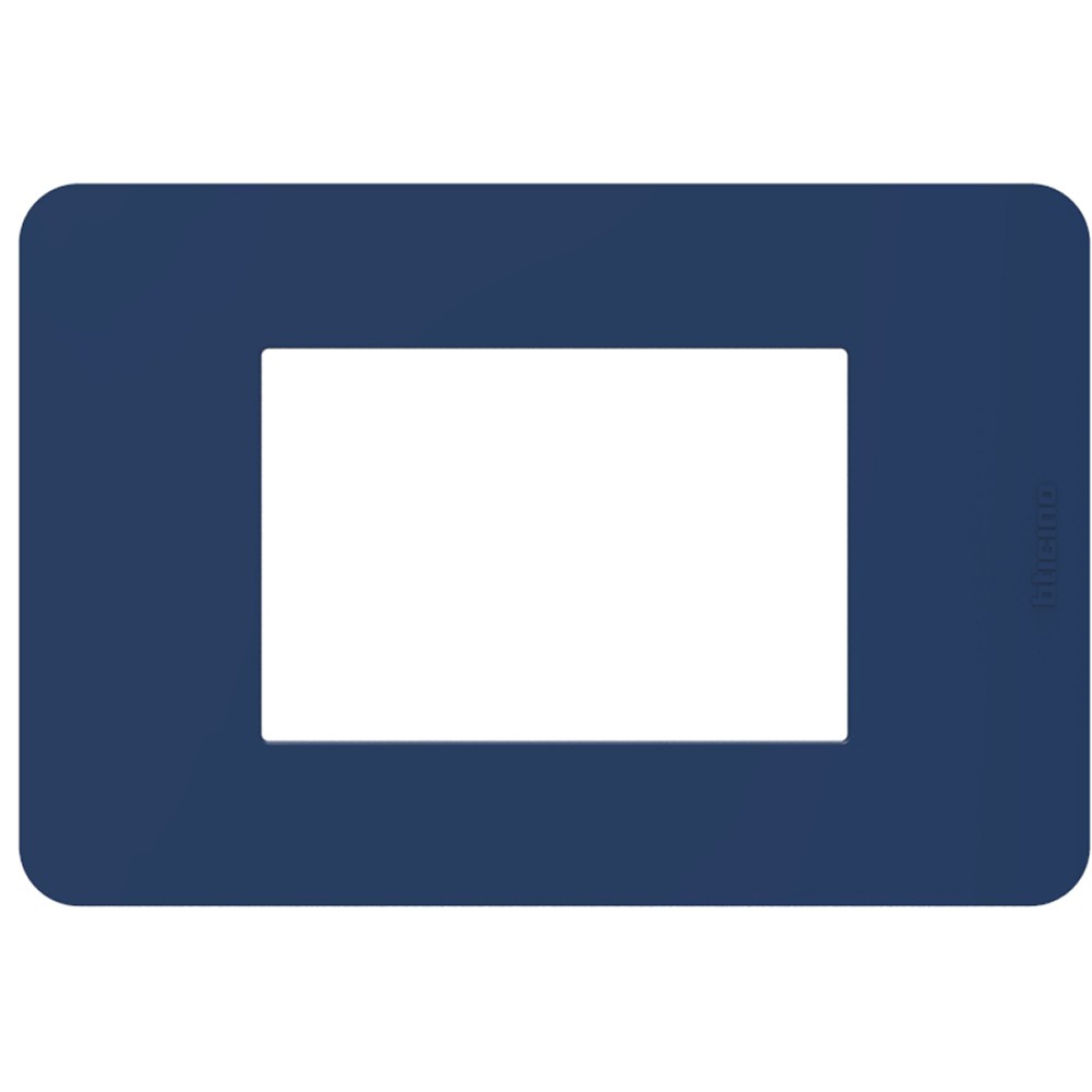 Placca Bticino MatixGO Tones 3 moduli blue JA4803TB