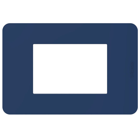 Placca Bticino MatixGO Tones 3 moduli blue JA4803TB