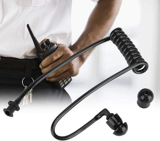Tubetti di Sostituzione per Caschi Auricolari Radio - 1 Pin Microfono del Casco Bodyguard per Radiotrasmettitori a Mano Motorola TLKR - Pacco da 1 (Nero)