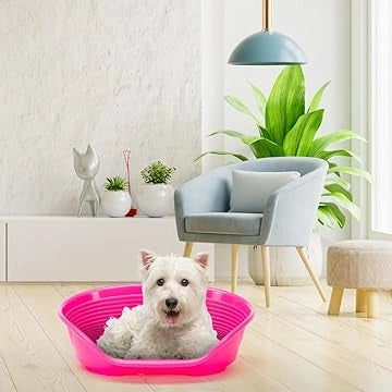LETTINO PER ANIMALI 'SIESTA DELUXE' N.2 - cm 49 x 36 x h.17,5 / fucsia  - FERPLAST