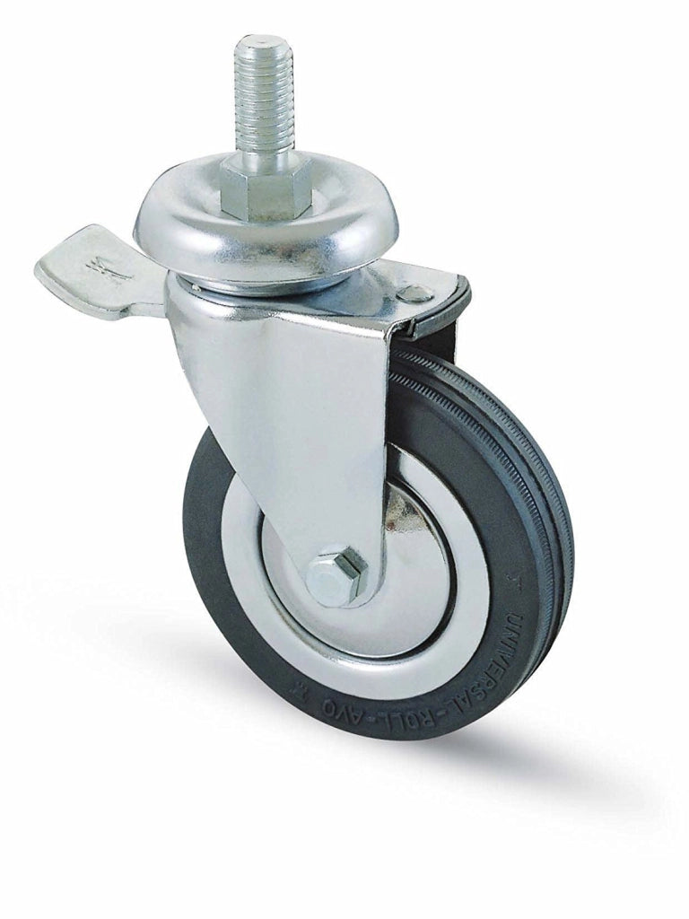 Avo RUOTA GIREVOLE PER MOBILI+FRENO art.155BISB mm. 80-perno M12x30 4.00 pz