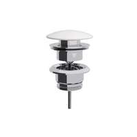 Lineabeta - Piletta click clack regolabile 0-80mm con tappo bianco lucido