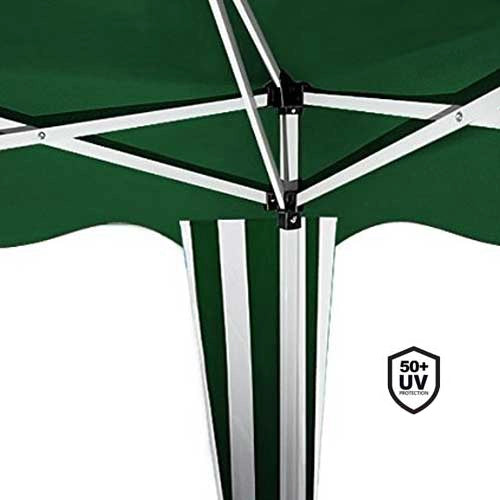 Gazebo da Giardino Pieghevole 3x3 m Impermeabile Richiudibile con Sacca Verde