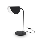 Maytoni Lampada da tavolo moderna Mollis 1 luce G9 nero metallo diffusore acrilico