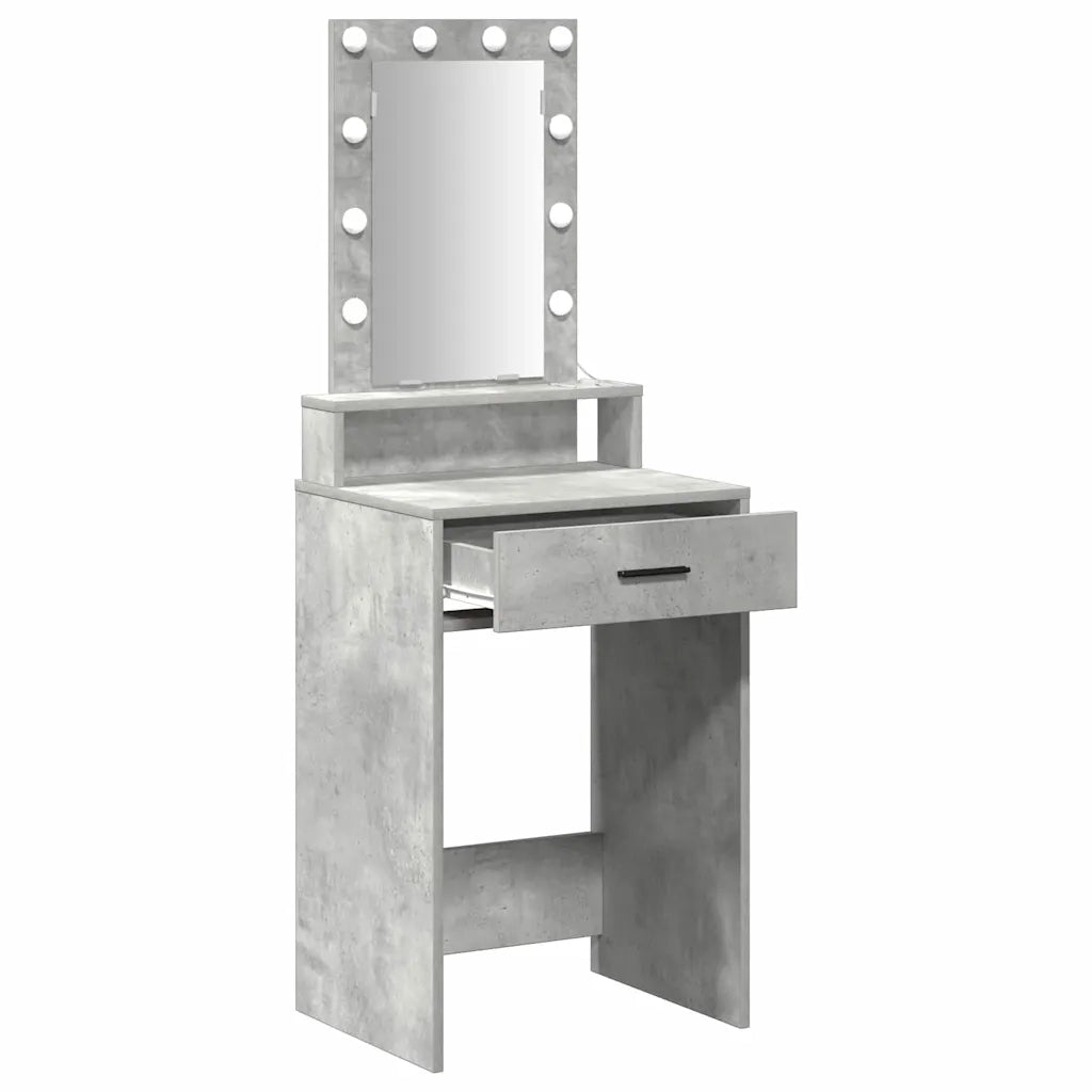 Tavolo da Trucco Grigio 50 x 41 x 140 cm Legno multistrato 865157