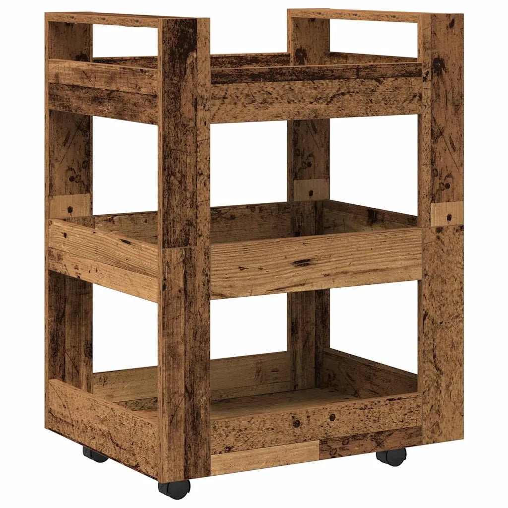 Carrello da Cucina Legno di quercia 60 x 45 x 80 cm 862117