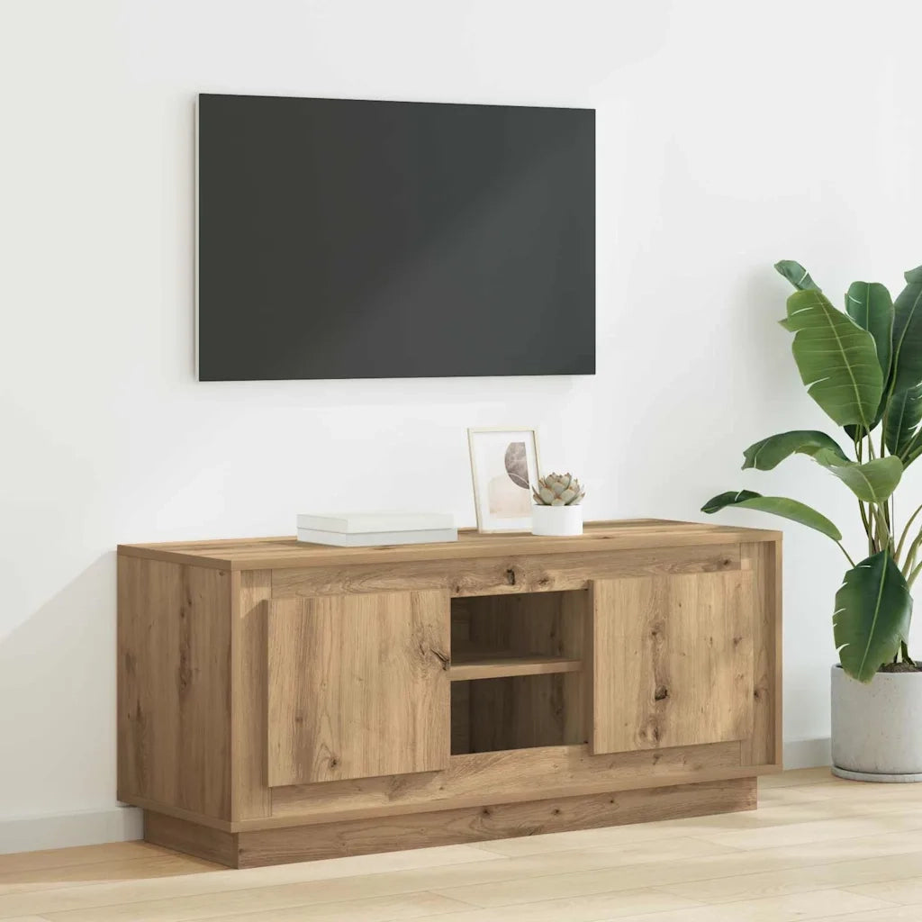 Mobile TV Rovere artigianale 102 x 35 x 45 cm Legno multistrato 881314