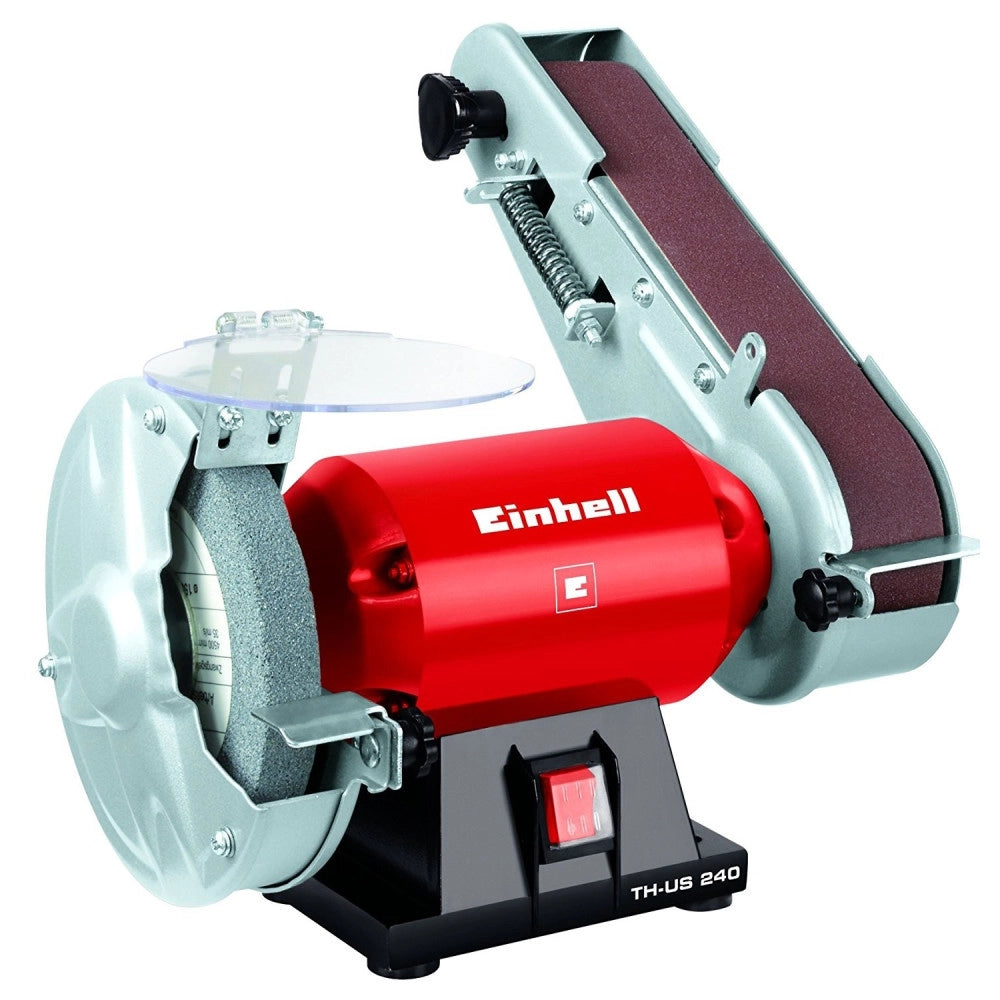 Trade Shop - Levigatrice Combinata Da Banco Con Mola E Nastro Abrasivo Einhell Th-us 240 -