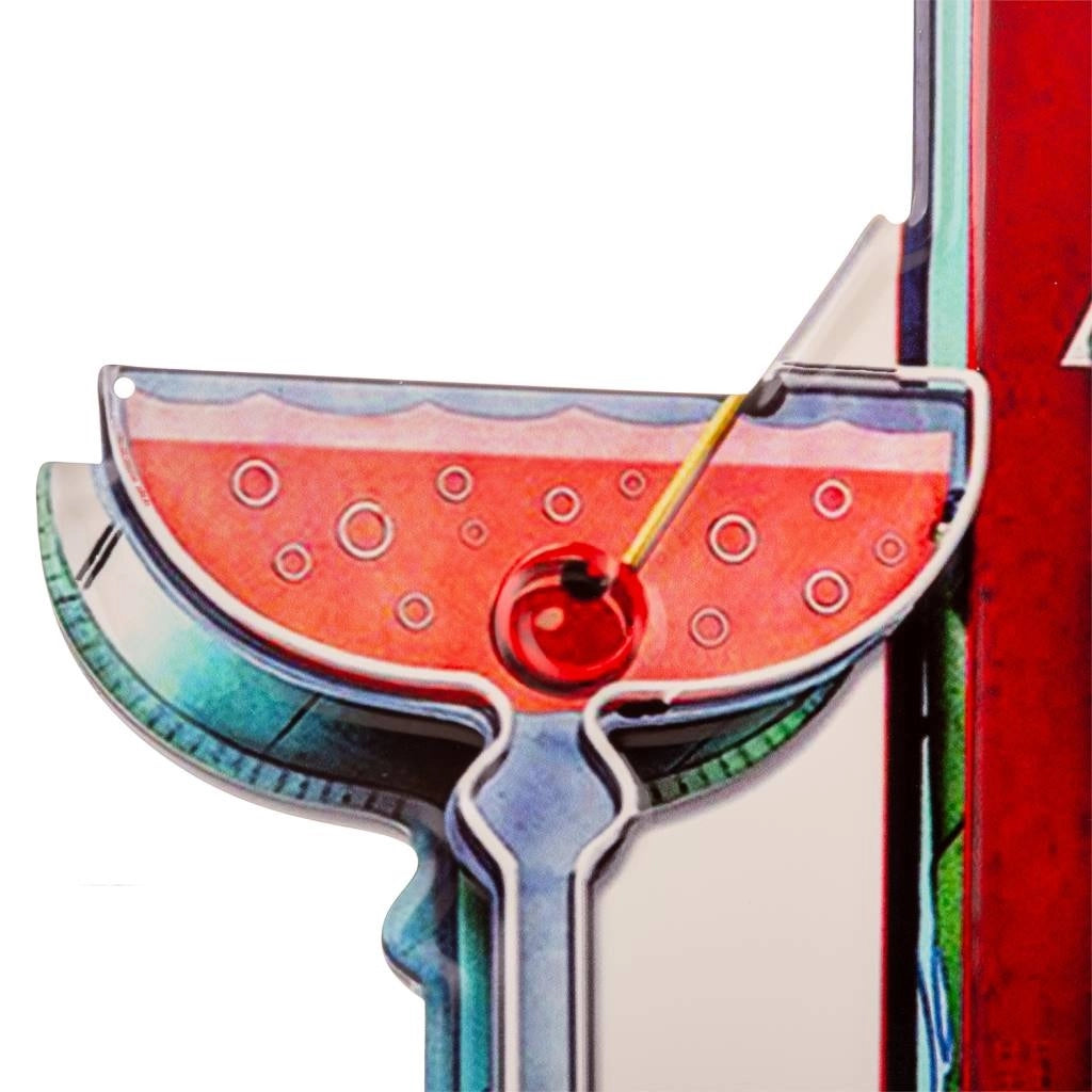 Piastra da parete in metallo rosso 32x60x1h