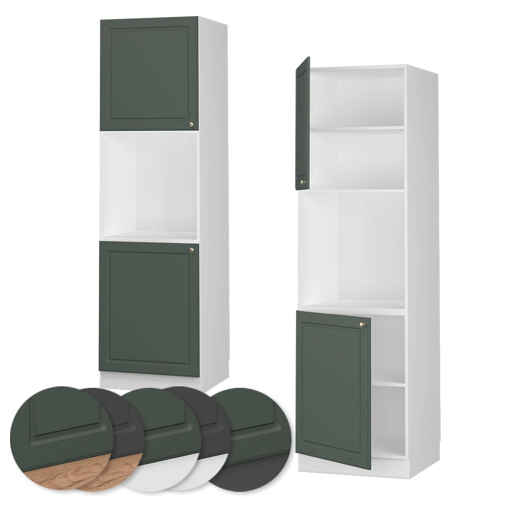 Vicco Mobile per forno da incasso Verde-oro Country House 60 cm aperto