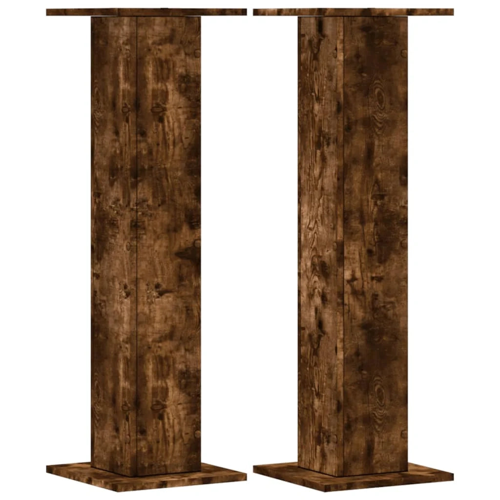 Portavasi mobili per fiori set da 2 legno ingegnerizzato marrone 02_0045305
