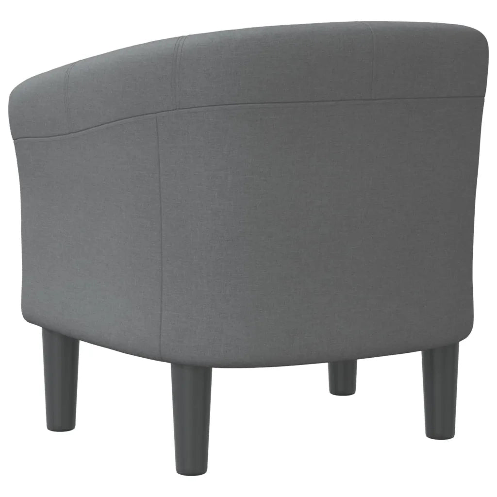 Divano Sedia-Poltrona Cabriolet Grigio Scuro in Tessuto