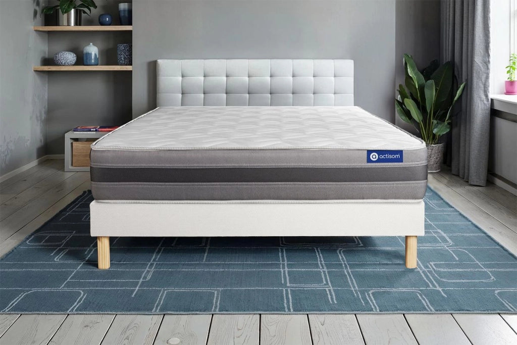 Kit rete e materasso matrimoniale Actilatex relax 80x190cm - Spessore : 24cm - Lattice e memory foam - Moderatamente rigido