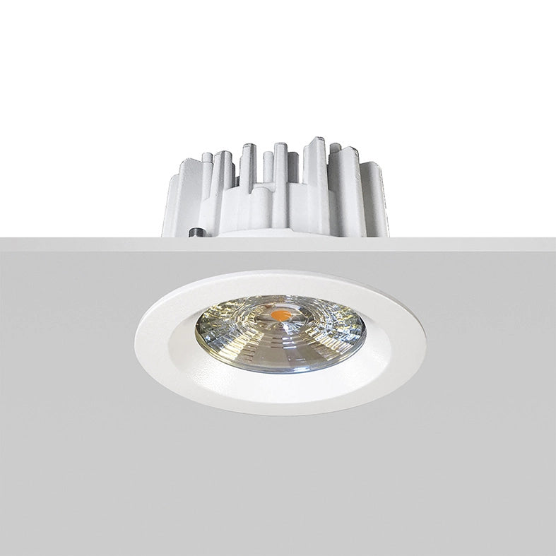 Downlight Incasso a Soffitto ICON LED 9W 38° IP65 4000K CRI80 IK05 Bianco - Rossini Group - Illuminazione Esterna Professionale