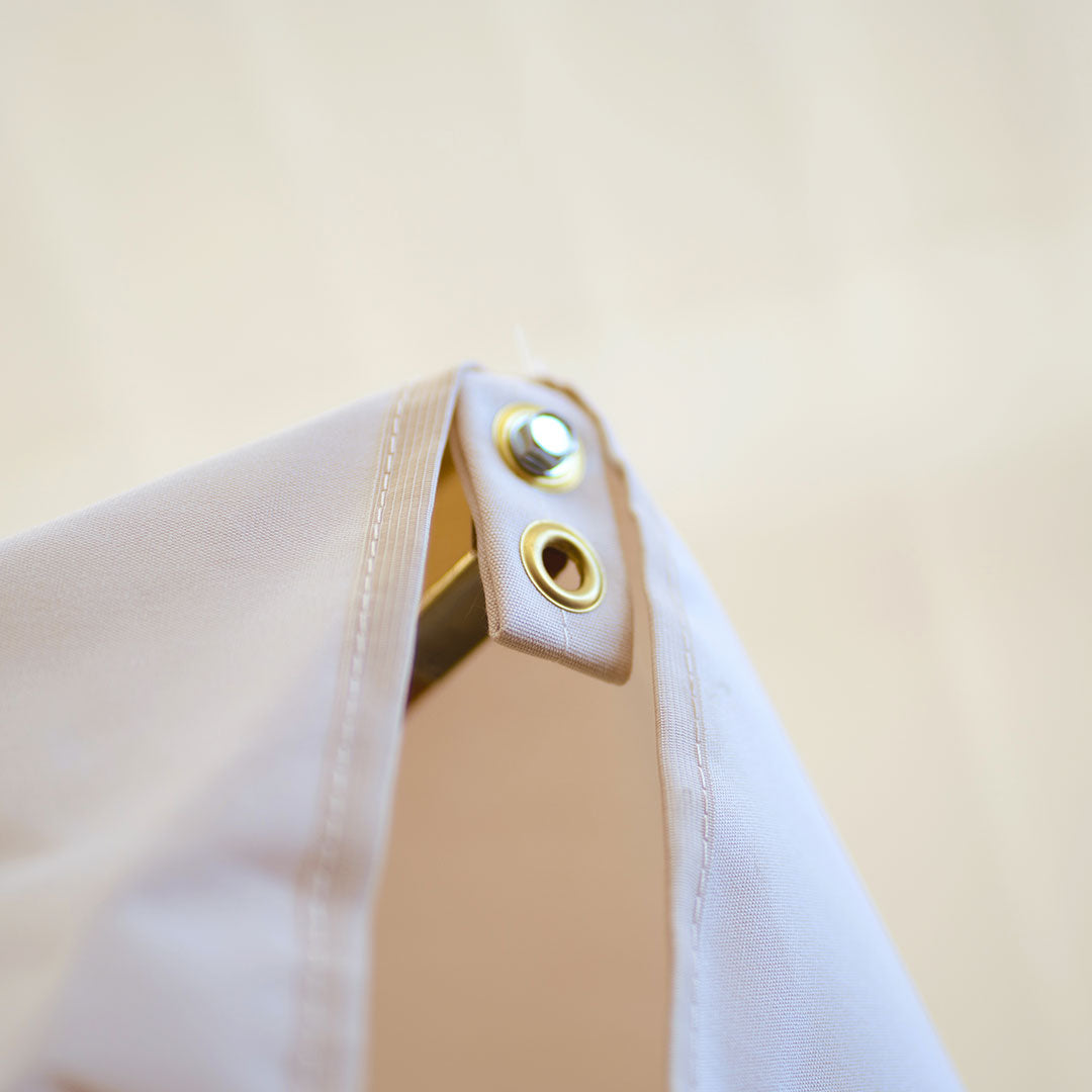 Ombrellone Decentrato da Giardino Ø3m Braccio in Legno Ecrù