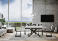 Tavolo Allungabile 160/264x90x77 cm Famas Premium Bianco Frassino