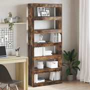 Armadio per Libri con lo scaffale Rovere fumé 80 x 30 x 198 cm 3333920
