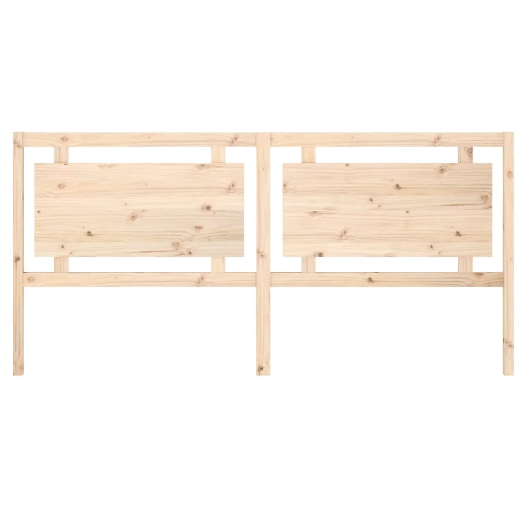Testiera per Letto 205,5x4x100 cm in Legno Massello di Pino