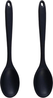 Set di due cucchiai da cucina - Cucchiaio di silicone resistente al calore con manico lungo - Accessori da cucina, accessori da forno