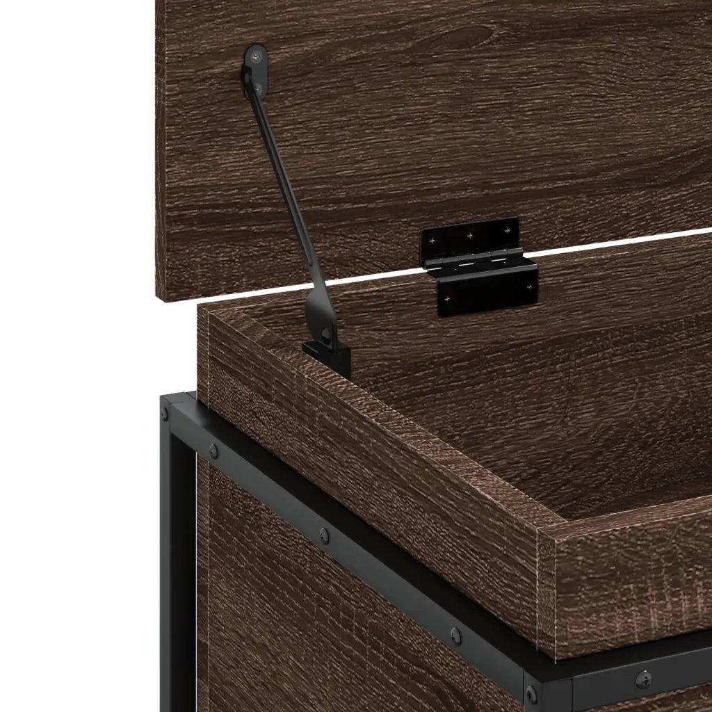 Contenitore con Coperchio Rovere Marrone 80x40x51,5 Truciolato 848803