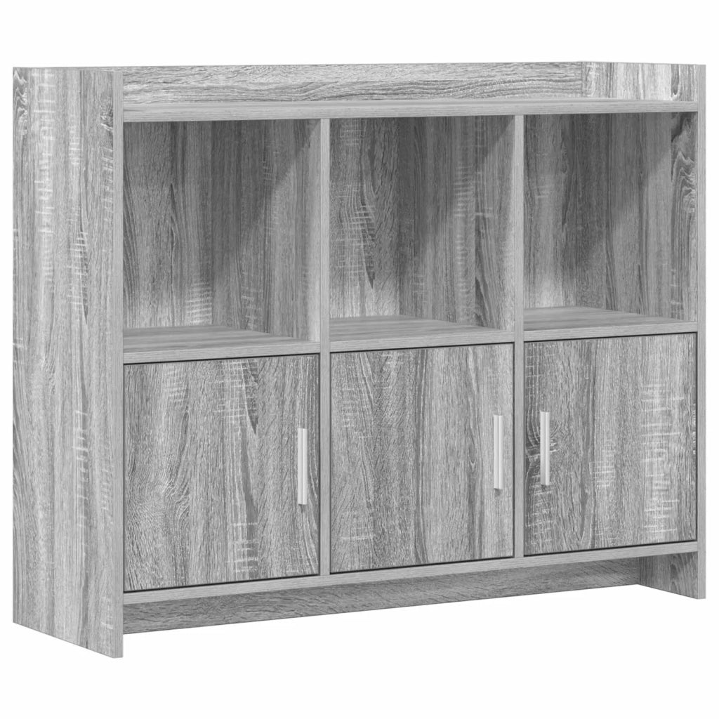 Credenza Sonoma grigio 98,5 x 33 x 80 cm Legno ingegnerizzato 8011144