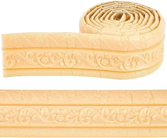 Sticker per cornice in legno flessibile per decorazione 3D di pareti, soffitti e bordi mobili