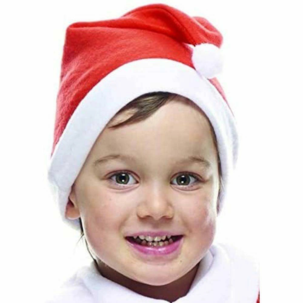 Trade Shop - Costume Babbo Natale Eco Bambino Taglia Unica Con Cappello E Abito Natalizio -