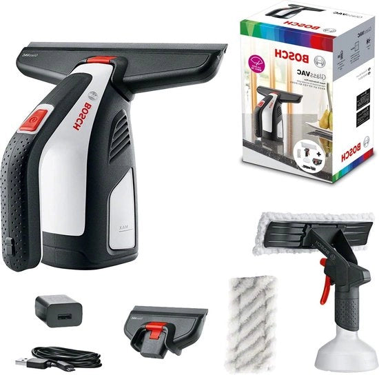 Pulitore di Vetro con Batteria 72 W - Durata circa 35 Ramen - Casa e Giardino
