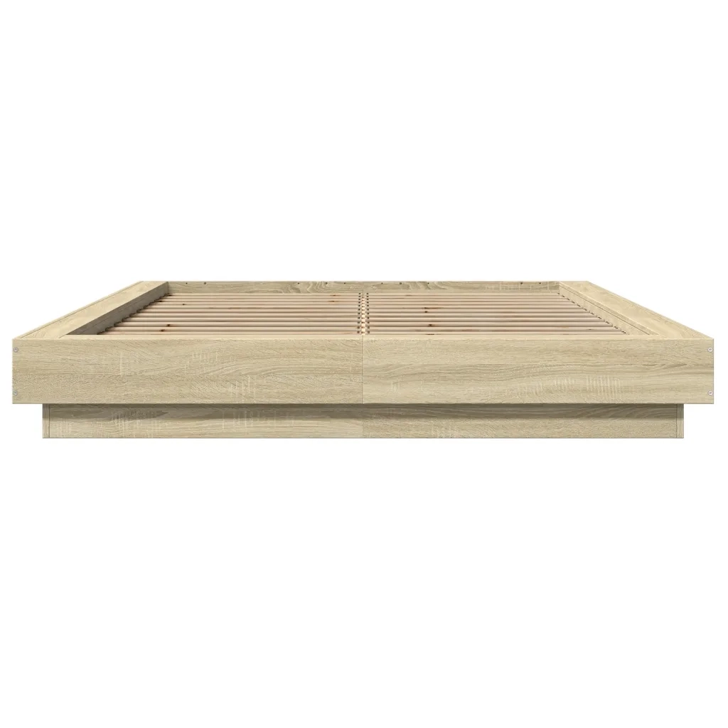 Giroletto Luci LED Rovere Sonoma 120x190 cm Legno Multistrato