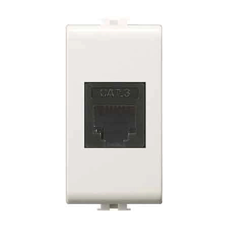 PRESA TELEFONICA RJ11 'EASY' Plug 6/4 - Bianco - EC ELETTROCANALI