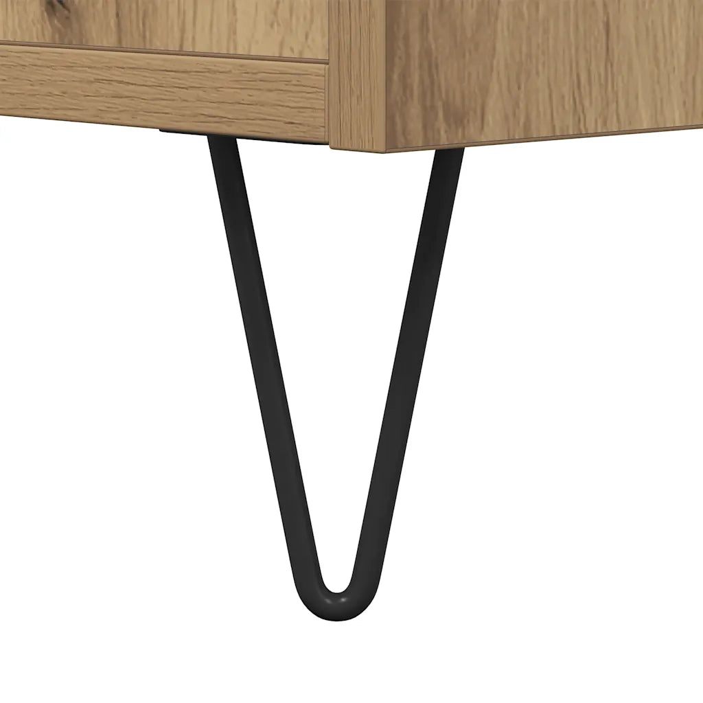 Mobile Porta TV Rovere Artigianale 150x30x50cm in Truciolato 857327