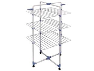 STENDIBIANCHERIA MODULAR 3 3 PIANI IN ACCIAIO TRATTATO MT.30  cm.71x71x132h.    GIMI