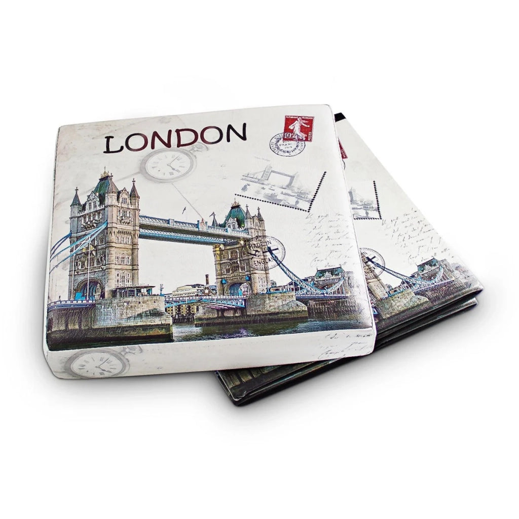 Sgabello pieghevole con vano portaoggetti panca pieghevole 38 x 38 cm London multicolore 2013068
