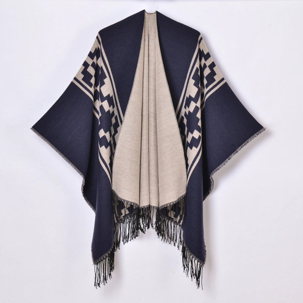 Sciarpe da donna all'ingrosso, scialli grandi in jacquard con nappe semplici
