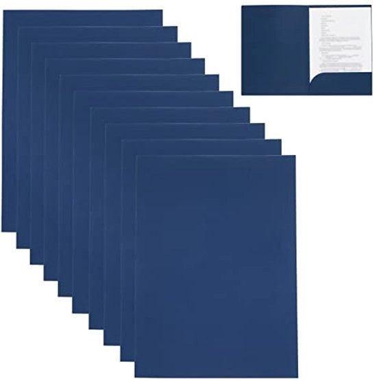 Documenti in carton/kraftpapier, 10 pezzi, 320 g/m², formato A4, 31 x 24 cm, blu, 10 pezzi
